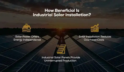 Industrial Solar Benefits Illustration